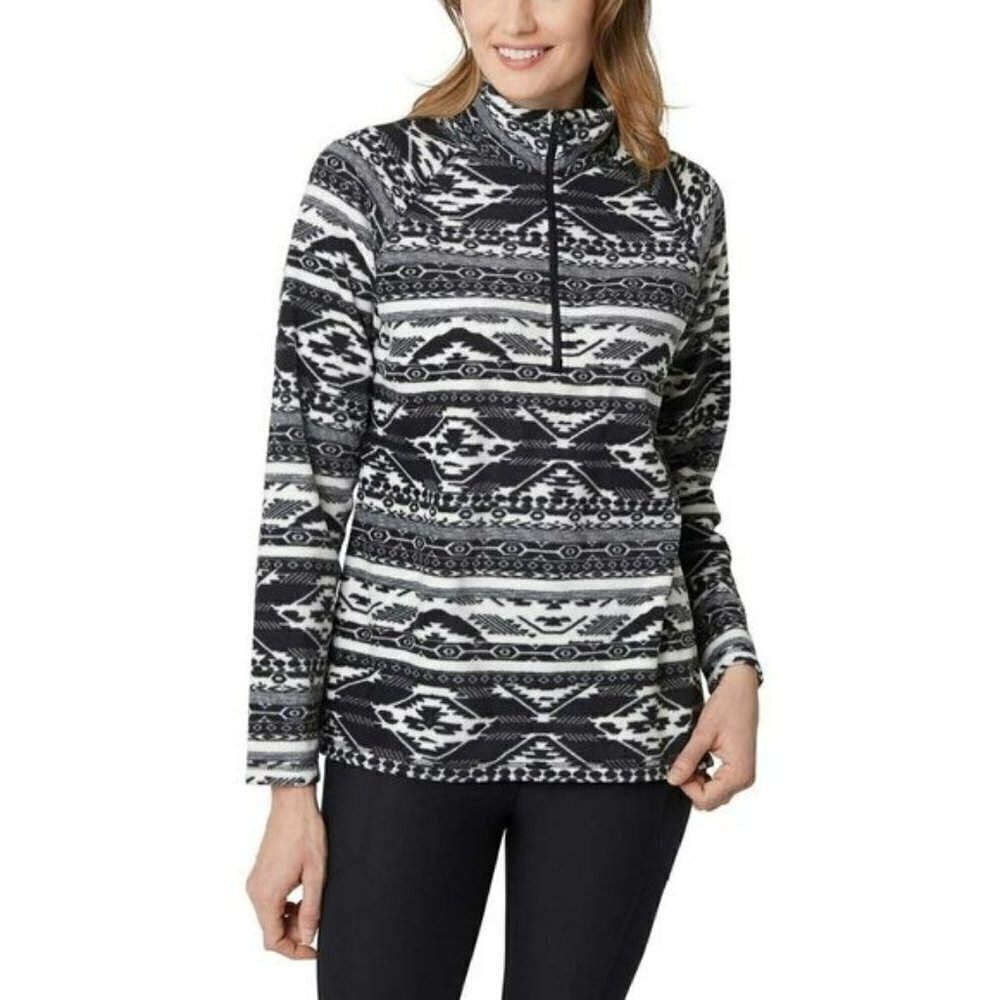 NWT Eddie Bauer Women's Ultrasoft Mock Neck Quarter Zip Pullover Top